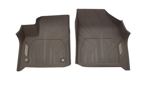 Передние коврики салона с бортами, для Chevrolet Traverse II, надпись Chevrolet, темно-серый, GM — фото 2
