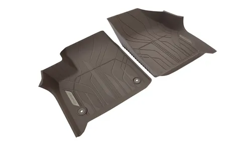Передние коврики салона с бортами, для Chevrolet Traverse II, надпись Chevrolet, темно-серый, GM — фото 3