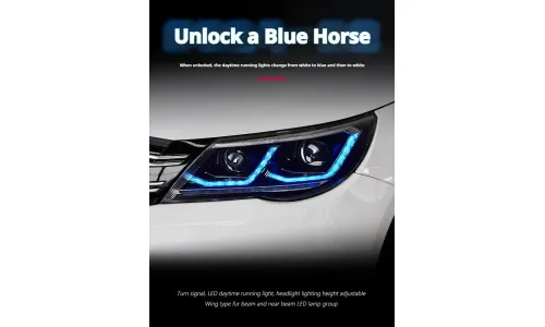 Фары передние LED с ходовыми огнями для VW Tiguan (2009-2012), комплект, комплект, FT Carlight Carlight — фото 2