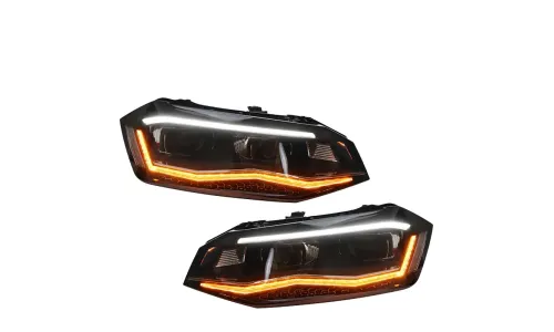 Фары передние LED с ходовыми огнями для VW Polo (2019-2022), комплект, комплект, FT Carlight Carlight — фото 6