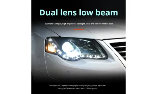 Фары передние LED с ходовыми огнями для VW Passat Magotan B6 (2007-2011), комплект, комплект, FT Carlight Carlight — фото 3