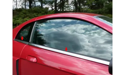 Нержавеющая хромированная подоконника отделкой 4шт. для Ford Mustang 1999-2004 | WS39351 — фото 1