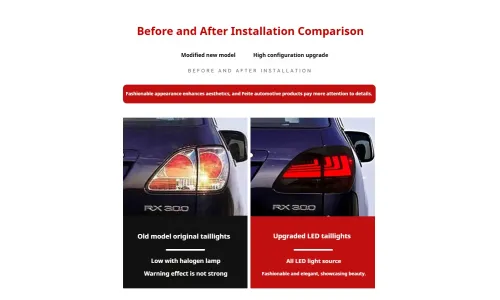 Задние LED-фонари динамический поворотник для Lexus RX300/RX330 (1998-2003), комплект, комплект, FT Carlight Carlight — фото 7