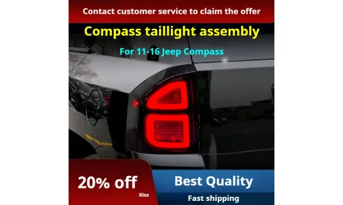 Задние LED-фонари динамический поворотник для Jeep Compass (2011-2016), комплект, комплект, FT Carlight Carlight — фото 2