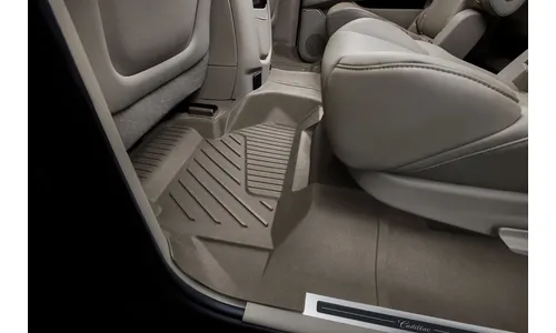 Коврики салона с бортами для второго ряда, составные, для Chevrolet Suburban XI, бежевый, GM — фото 1
