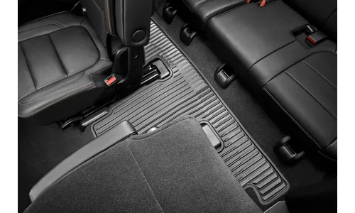 Всепогодные коврики салона для третьего ряда, цельный, с креслами, для Chevrolet Traverse II, черный, GM — фото 1