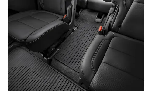 Всепогодные коврики салона для третьего ряда, цельный, с креслами, для Chevrolet Traverse II, черный, GM — фото 5