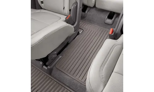 Всепогодные коврики салона для третьего ряда, с креслами, для Chevrolet Traverse II, темно-серый, GM — фото 1
