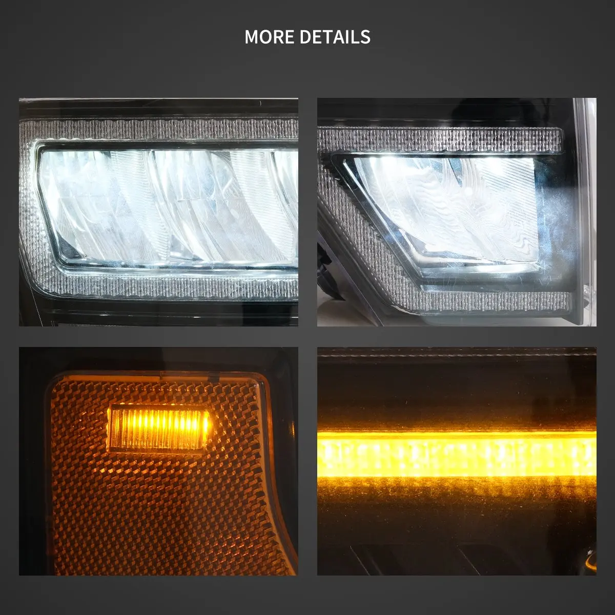 Фары VLAND LED отражатели для Ford F-150 12-го поколения (2009-2014) — фото 3