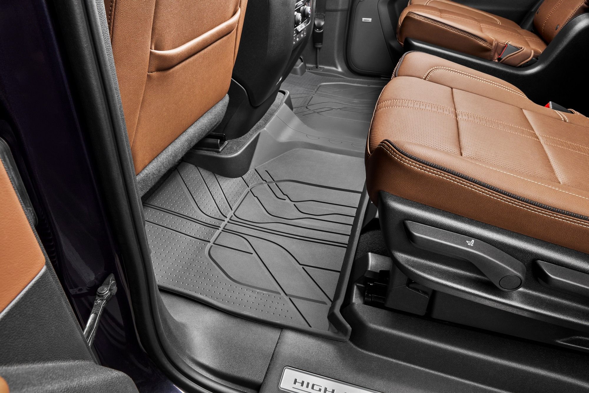 Комплект всепогодных ковриков салона и багажника, с креслами 2-го ряда, для Chevrolet Suburban XII, GM — фото 3