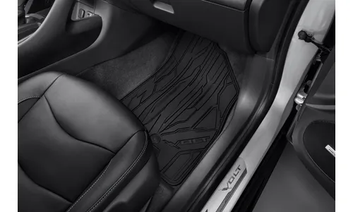 Всепогодные коврики салона для двух рядов, для Chevrolet Volt II, Volt, черный, GM — фото 1