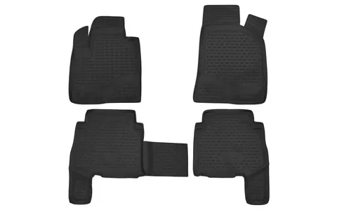 Коврики в салон HYUNDAI Santa Fe 2006-2010, 4 шт. (полиуретан) / Хендай Санта Фе — фото 1