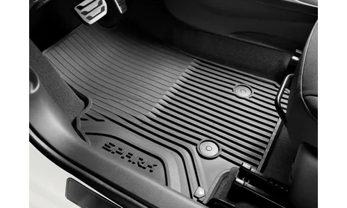 Всепогодные коврики салона для двух рядов, для Chevrolet Spark IV, Spark, черный, GM — фото 1