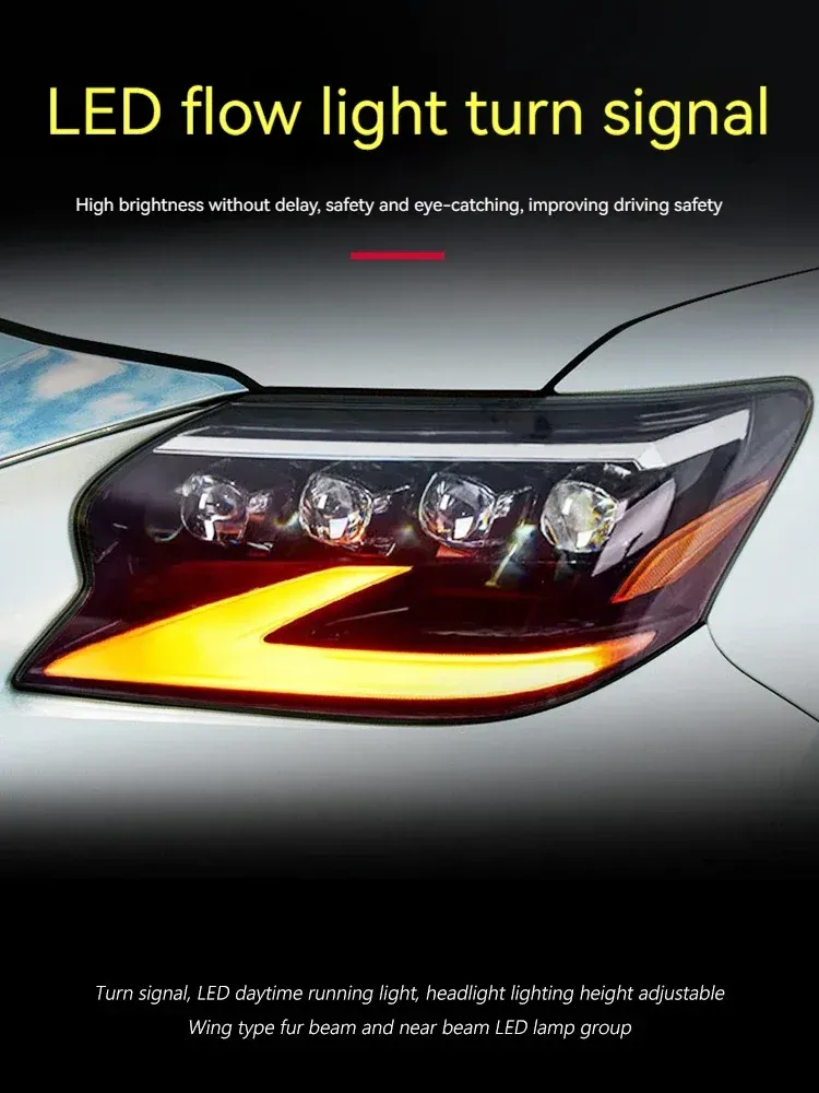 Фары передние LED с ходовыми огнями для Lexus GX (2014-2020), комплект, комплект, FT Carlight Carlight — фото 3