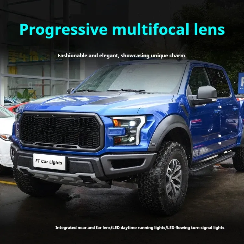 Фары передние LED с ходовыми огнями для Ford Raptor F-150 (2015-2020), комплект, комплект, FT Carlight Carlight — фото 4