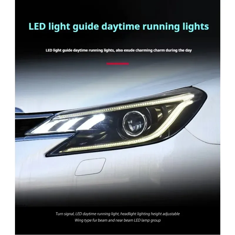 Фары передние LED с ходовыми огнями для Toyota Mark X (2013-2017), комплект, комплект, FT Carlight Carlight — фото 2