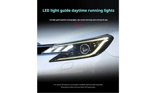 Фары передние LED с ходовыми огнями для Toyota Mark X (2013-2017), комплект, комплект, FT Carlight Carlight — фото 2