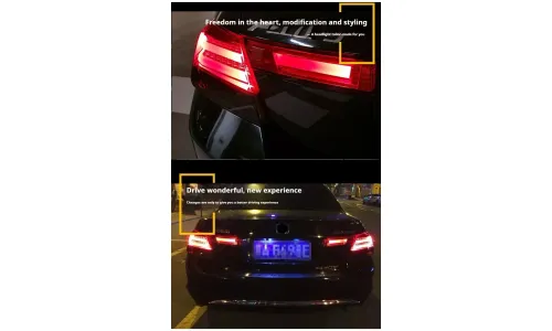 Задние LED-фонари динамический поворотник для Honda Accord 8 (2008-2013), комплект, комплект, FT Carlight Carlight — фото 3