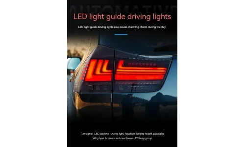 Задние LED-фонари динамический поворотник для Lexus RX (2004-2008), комплект, комплект, FT Carlight Carlight — фото 4