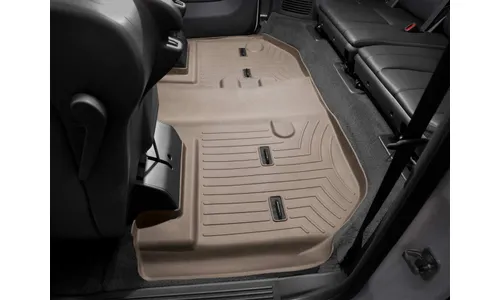 Ковры салона Floorliners, 3 ряд Cadillac Escalade ESV 2011-2014, бежевый, Weathertech — фото 1
