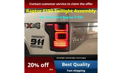 Задние LED-фонари динамический поворотник для Ford F-150 Raptor (2015-2021), комплект, комплект, FT Carlight Carlight — фото 2