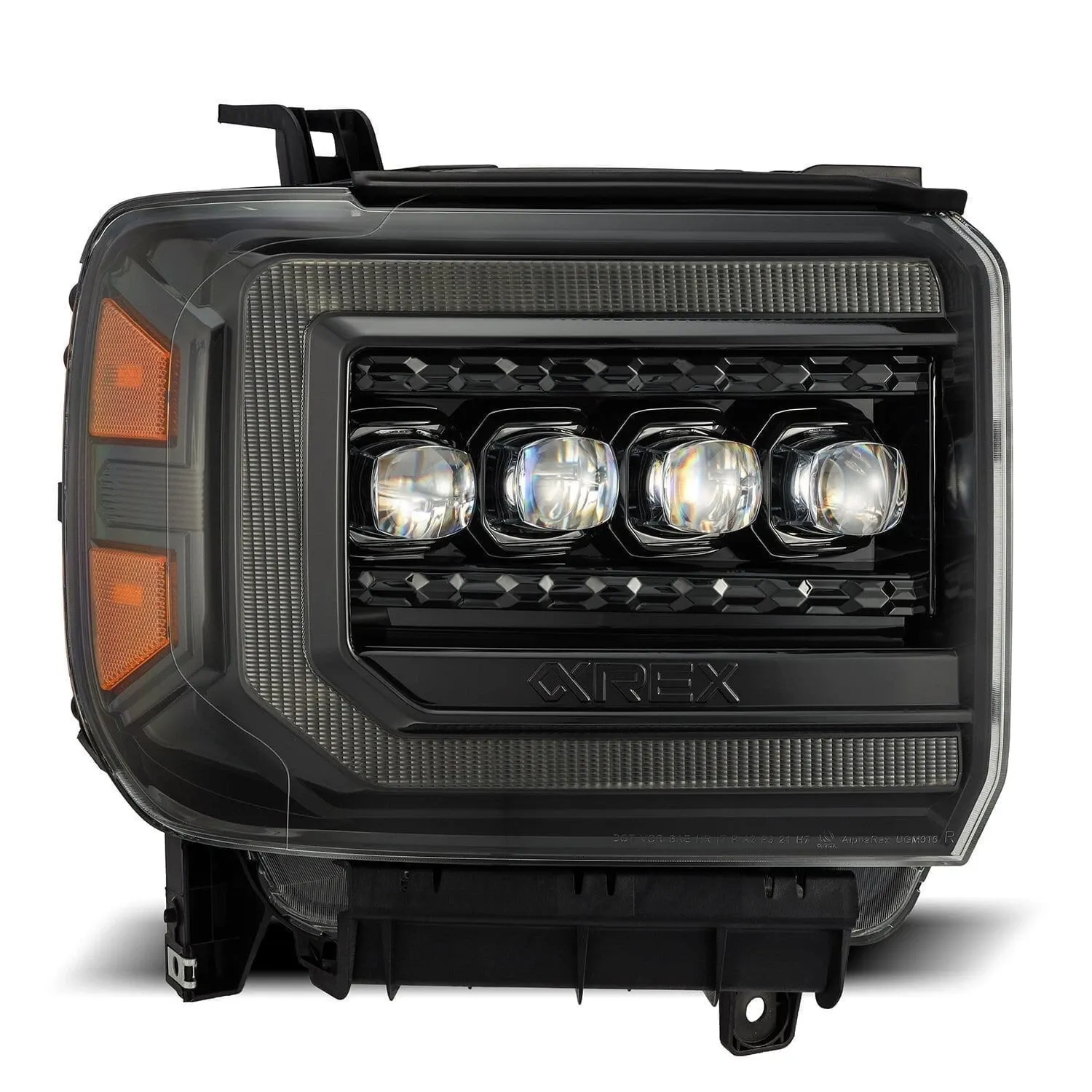 Фары светодиодные Alpha-Black NOVA для GMC Sierra 1500/2500/3500 2015–2018, AlphaRex — фото 3
