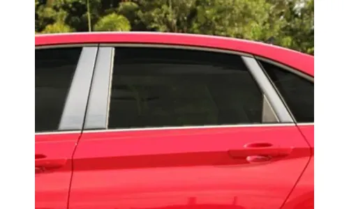 Накладки стоек дверей из нержавеющей стали 6 шт. для седана VW Jetta 2018-2020 QAA | PP18666 — фото 1