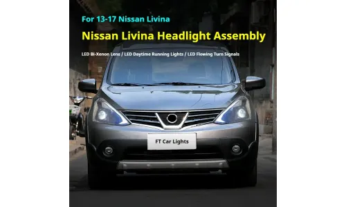 Фары передние LED с ходовыми огнями для Nissan Livina (2013-2017), комплект, комплект, FT Carlight Carlight — фото 5