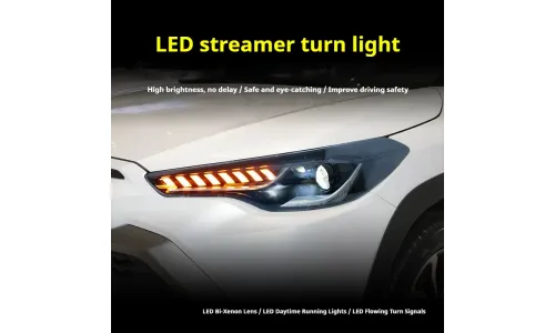 Фары передние LED с ходовыми огнями для Toyota Corolla Cross (2022-2024), комплект, комплект, FT Carlight Carlight — фото 3