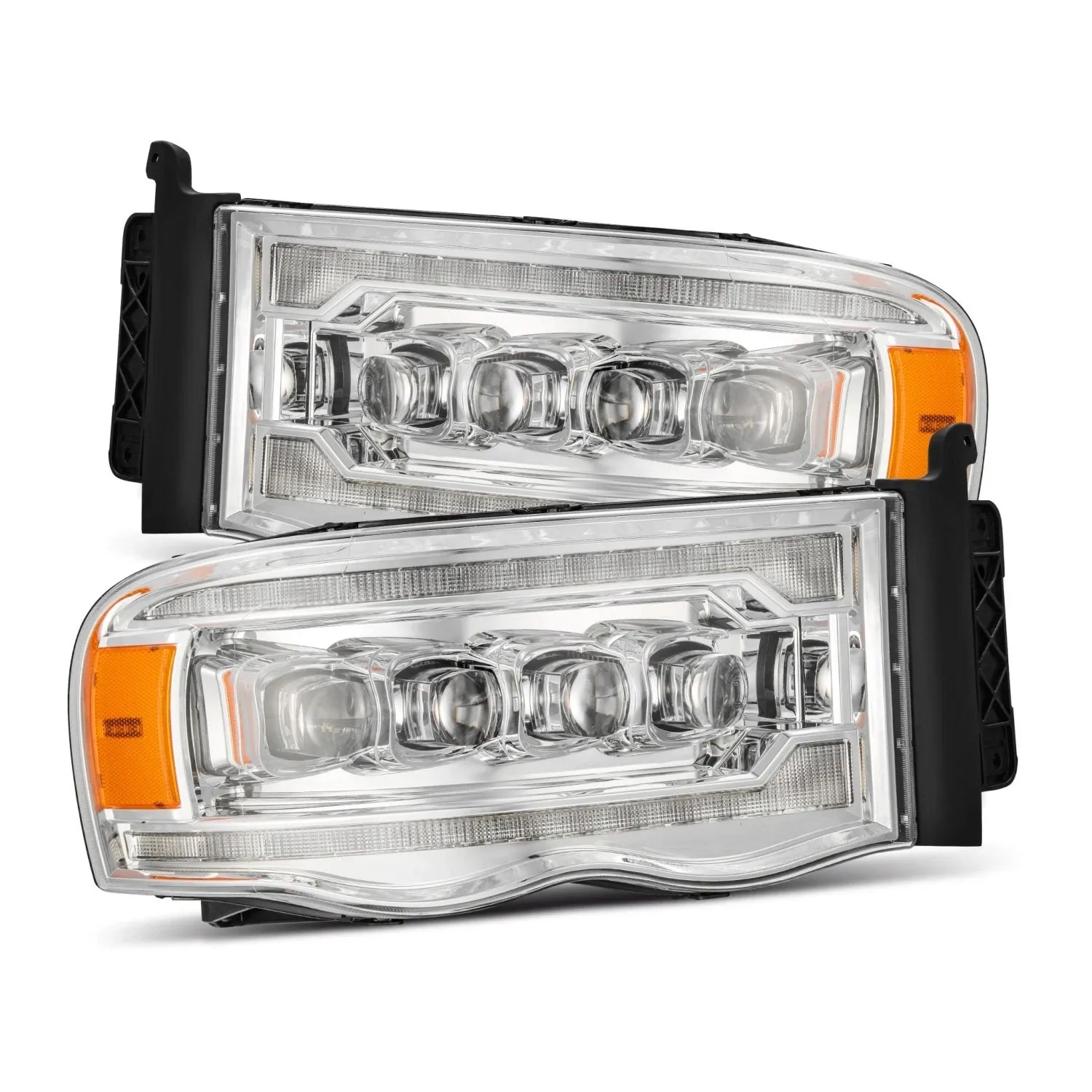 Фары проекторные светодиодные Nova для Dodge Ram 1500 2002–2005, AlphaRex — фото 1