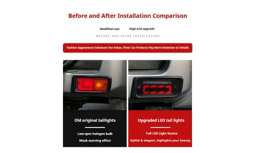 Задние LED-фонари динамический поворотник для Nissan Patrol Y61 (1999-2005), комплект, комплект, FT Carlight Carlight — фото 7