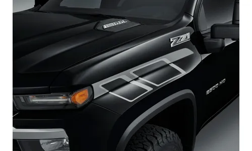 Декоративные наклейки на крылья для Chevrolet Silverado IV (2022–), цвет Medium Marblehead, GM — фото 1