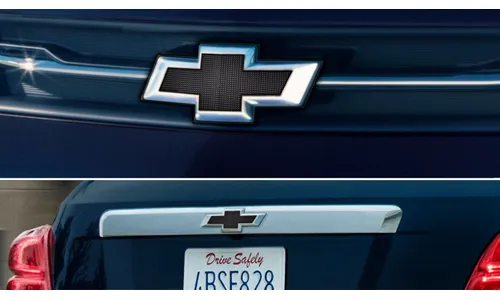 Комплект эмблем Bowtie для Chevrolet Trax II (2018–2022), черные, GM — фото 1