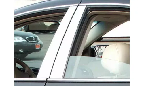 Накладки стоек дверей из нержавеющей стали 6 шт отделка окон QAA для Lincoln LS 2000-2006 — фото 1