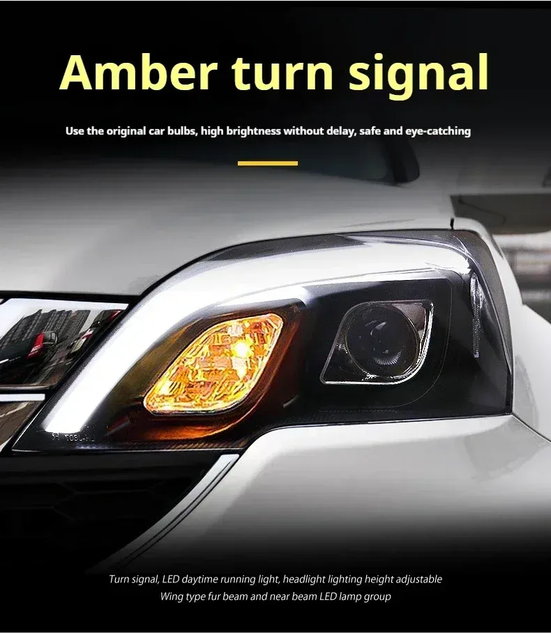 Фары передние LED с ходовыми огнями для Honda CR-V (2007-2011), комплект, комплект, FT Carlight Carlight — фото 3