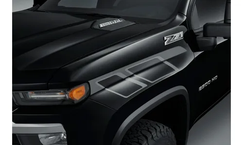 Декоративные наклейки на крылья для Chevrolet Silverado IV (2022–), цвет Dark Marblehead, GM — фото 1