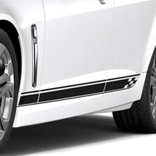 Комплект боковых наклеек для Chevrolet SS, черные, GM — фото 1