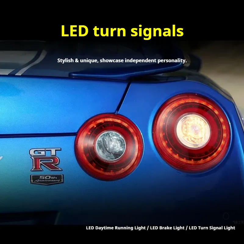 Задние LED-фонари динамический поворотник для Nissan GT-R (2008-2023), комплект, комплект, FT Carlight Carlight — фото 3