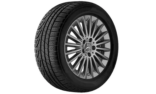 Диск колесный R17 Mercedes C-class W205, S205, C205, A205 , Серый «Гималаи», многоспицевый, оригинал — фото 2