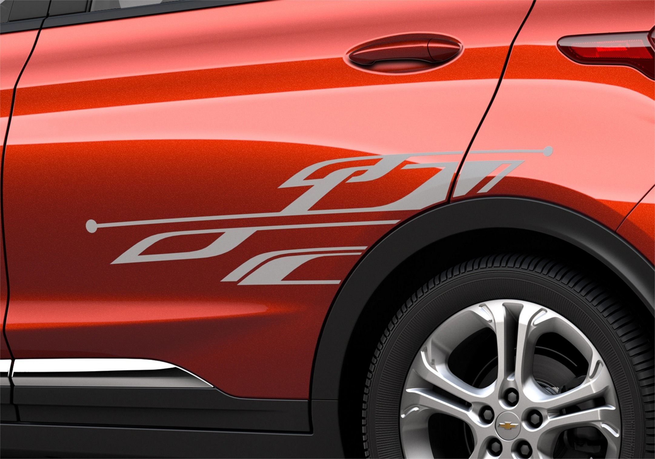 Нижние наклейки задней боковой двери для Chevrolet Bolt EV, GM — фото 1
