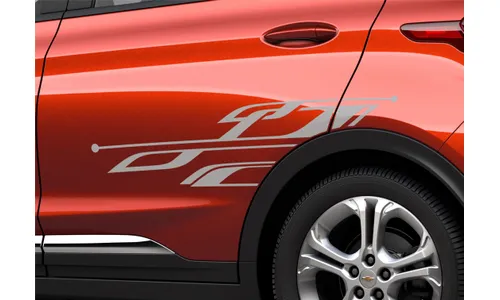 Нижние наклейки задней боковой двери для Chevrolet Bolt EV, GM — фото 1