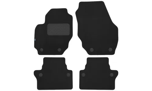 Коврики в салон Klever Premium VOLVO S80 АКПП 2006-2010, 2009-2013, 2013-2016, седан, 4 шт. (текстиль) / Вольво С80 — фото 1