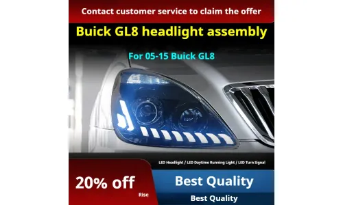Фары передние LED с ходовыми огнями для Buick GL8 (2005-2015), комплект, комплект, FT Carlight Carlight — фото 2
