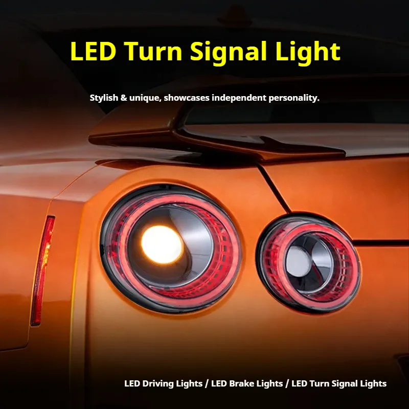 Задние LED-фонари динамический поворотник для Nissan GT-R R35 (2008-2023), комплект, комплект, FT Carlight Carlight — фото 4
