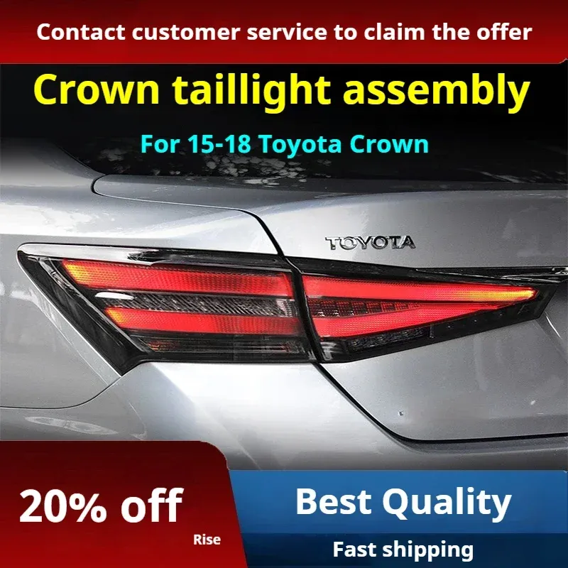 Задние LED-фонари динамический поворотник для Toyota Crown (2015-2018), комплект, комплект, FT Carlight Carlight — фото 2