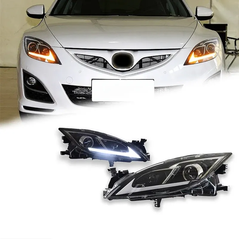 Фары передние LED с ходовыми огнями для Mazda 6 (2009-2016), комплект, комплект, FT Carlight Carlight — фото 1