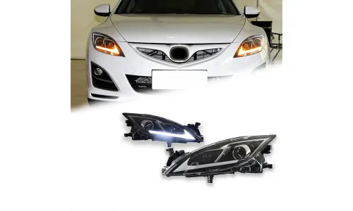 Фары передние LED с ходовыми огнями для Mazda 6 (2009-2016), комплект, комплект, FT Carlight Carlight — фото 1