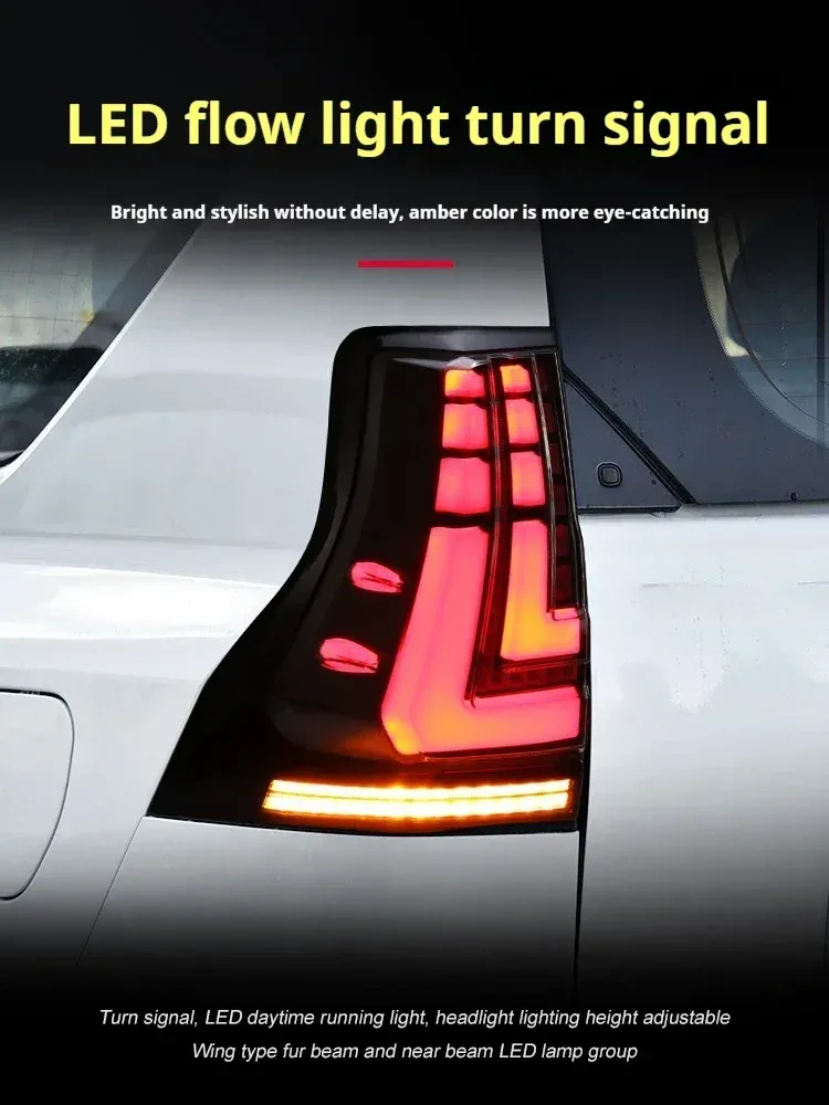 Задние LED-фонари динамический поворотник для Toyota Prado / Lexus GX460 (2010-2021), комплект, комплект, FT Carlight Carlight — фото 4