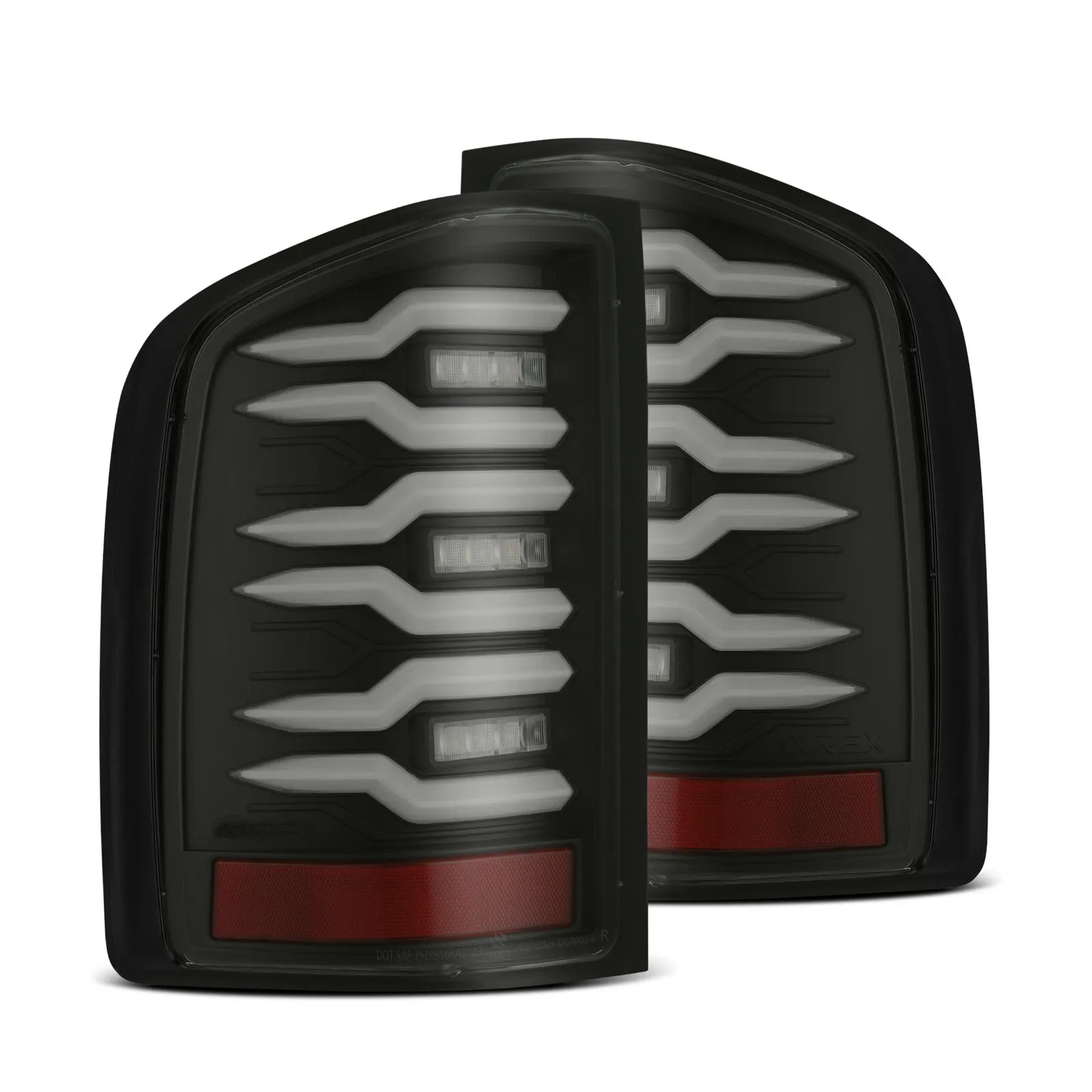 Фонари задние светодиодные Luxx Black для Chevy Silverado 2007–2013, AlphaRex — фото 2