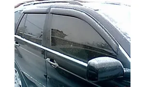 Дефлекторы боковых окон BMW X5, 2007-2013, 4ч., темный / БМВ Х5 — фото 2